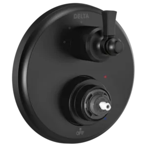 Delta Matte Black Dorval™ Shower Trim with Diverter