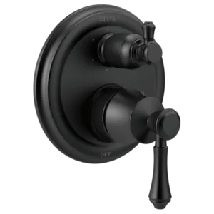 Delta Matte Black Cassidy® Shower Trim with Diverter