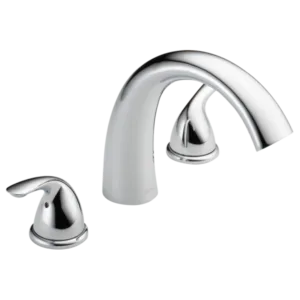 Delta Polished Chrome Classic Deck-Mount without Diverter