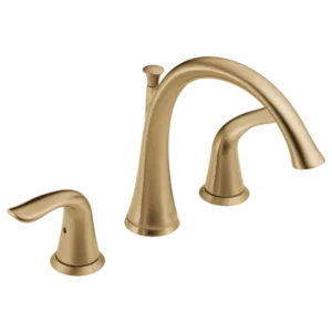 Delta Champagne Bronze Lahara Deck-Mount without Diverter