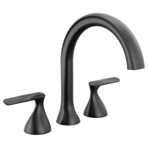 Delta Matte Black Bonacci™ Deck-Mount without Diverter