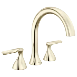 Delta Polished Nickel Bonacci™ Deck-Mount without Diverter