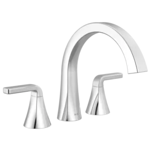 Delta Polished Chrome Lineax™ Deck-Mount without Diverter