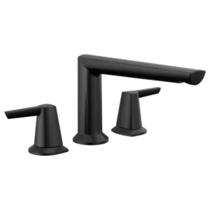 Delta Matte Black Galeon™ Deck-Mount without Diverter