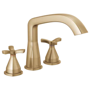 Delta  Champagne Bronze Stryke Deck-Mount without Diverter