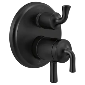 Delta Matte Black Kayra® Shower Trim with Diverter
