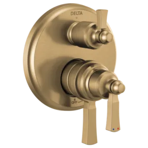 Delta Champagne Bronze Dorval Shower Trim with Diverter