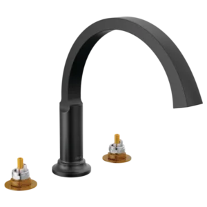 Delta Matte Black Tetra™ Deck-Mount without Diverter
