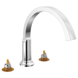 Delta  Polished Chrome Tetra™ Deck-Mount without Diverter