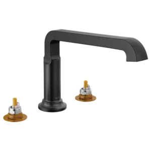 Delta Matte Black Tetra™ Deck-Mount without Diverter