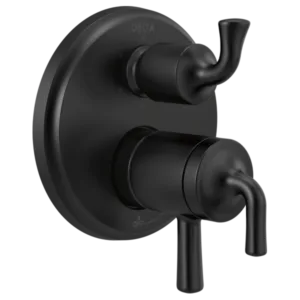 Delta Matte Black Kayra® Shower Trim with Diverter