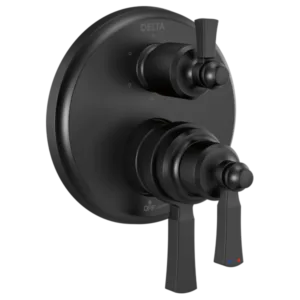 Delta Matte Black Dorval™ Shower Trim with Diverter