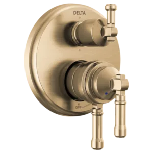 Delta Champagne Bronze Broderick Shower Trim with Diverter