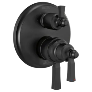 Delta Matte Black Dorval™ Shower Trim with Diverter