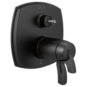 Delta Matte Black Stryke® Shower Trim with Diverter