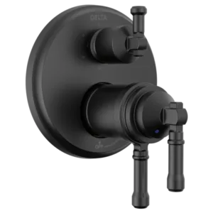 Delta Matte Black Broderick® Shower Trim with Diverter