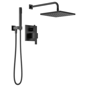 Delta Matte Black Modern Tub / Shower