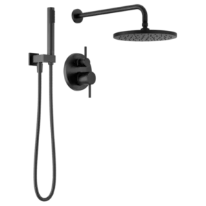 Delta Matte Black Modern Tub / Shower