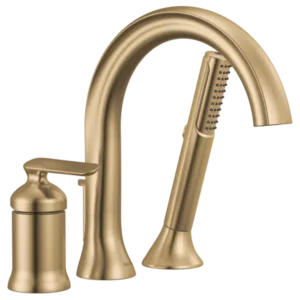 Delta Champagne Bronze Bonacci Deck-Mount with Diverter