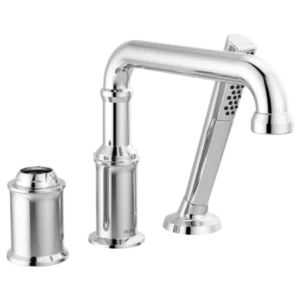 Delta Polished Chrome Broderick® Deck-Mount with Diverter