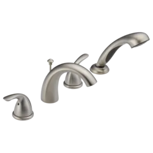 Delta Stainless Steel Classic Deck-Mount with Diverter