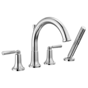 Delta Polished Chrome Saylor® Deck-Mount with Diverter