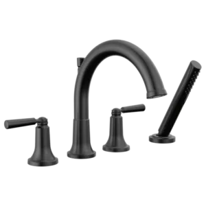 Delta Matte Black Saylor® Deck-Mount with Diverter