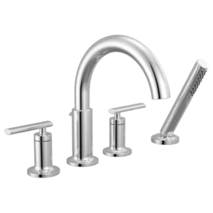 Delta Polished Chrome Altado™ Deck-Mount with Diverter