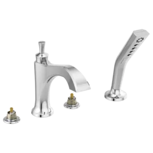 Delta Polished Chrome Dorval™ Deck-Mount with Diverter