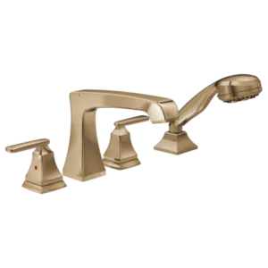 Delta Champagne Bronze Ashlyn Deck-Mount with Diverter