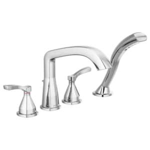 Delta  Polished Chrome Stryke® Deck-Mount with Diverter