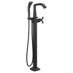 Delta Matte Black Stryke® Floor-Mount