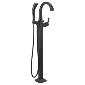 Delta Matte Black Stryke® Floor-Mount