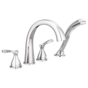 Delta  Polished Chrome Stryke® Deck-Mount with Diverter