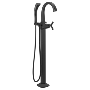 Delta Matte Black Stryke® Floor-Mount