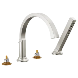 Delta  Stainless Steel Tetra™ Deck-Mount with Diverter