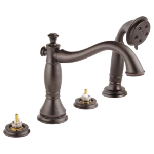 Delta Venetian Bronze Cassidy® Deck-Mount with Diverter