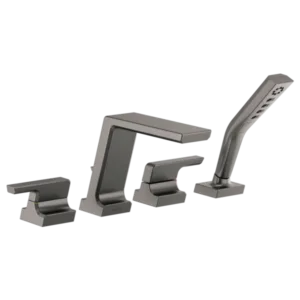 Delta  Black Stainless Steel Pivotal® Deck-Mount with Diverter