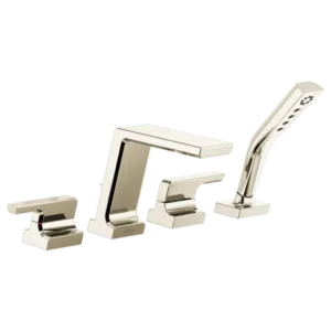 Delta  Polished Nickel Pivotal® Deck-Mount with Diverter