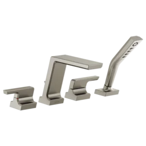 Delta  Stainless Steel Pivotal® Deck-Mount with Diverter