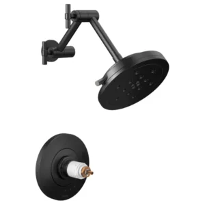 Brizo MATTE BLACK/LUXE STEEL Litze® Shower Trim