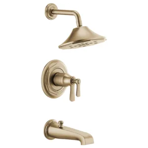 Brizo Luxe Gold Rook Tub & Shower Trim