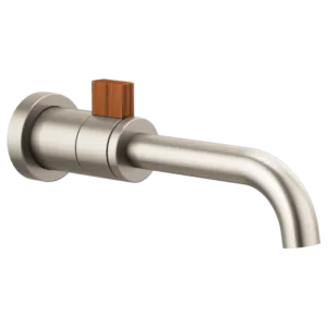 Brizo Luxe Nickel / Teak Wood Litze® Wall-Mount