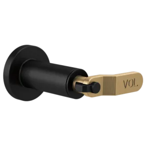 Brizo Matte Black/Luxe Gold Litze Volume Control