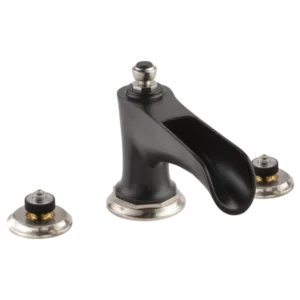 Brizo Luxe Nickel /Matte Black Rook® Deck-Mount without Diverter