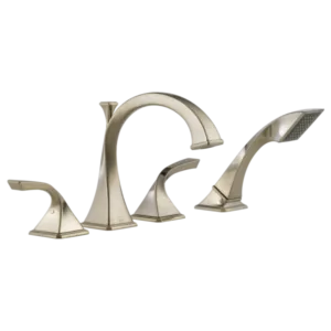 Brizo Brushed Nickel Virage® Deck-Mount with Diverter