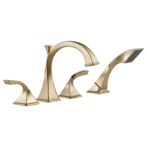 Brizo Luxe Gold Virage Deck-Mount with Diverter