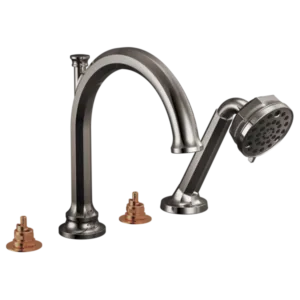 Brizo Brilliance Black Onyx Beauclere™ Deck-Mount with Diverter