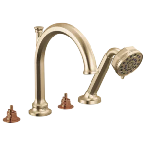 Brizo Luxe Gold Beauclere Deck-Mount with Diverter