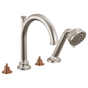 Brizo Luxe Nickel Beauclere™ Deck-Mount with Diverter